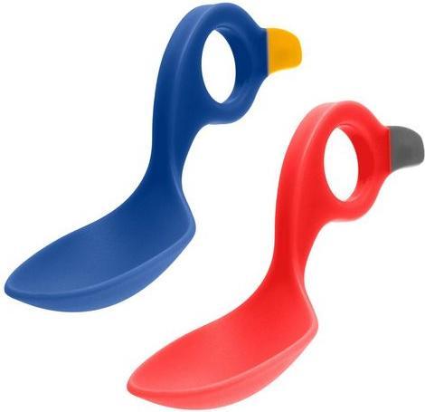 I Can Icanspoon multi grip spoon set red / blue