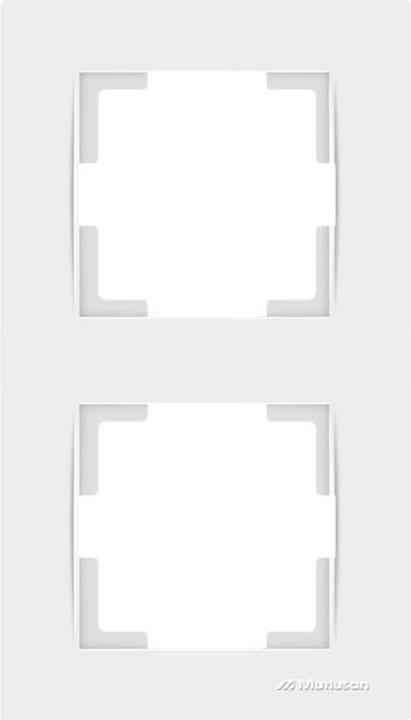 Image du produit Mutlusan Rita cadre vertical double blanc pour 2 modules