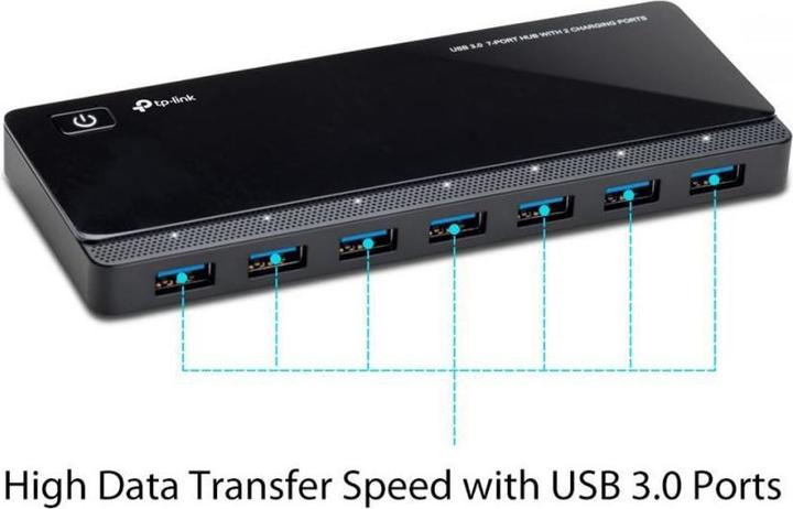 Produktbild TP-Link USB 3.0 7-Port Hub 2 Ladeanschlüsse (USB-A, 7 Ports)