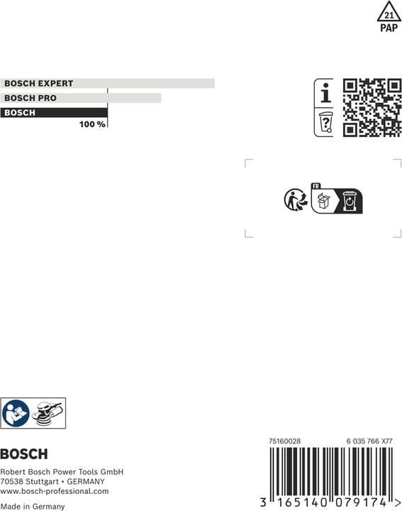 Produktbild Bosch Professional Zubehör Schleifteller weich, 115 mm, für PEX 115 (Fein)
