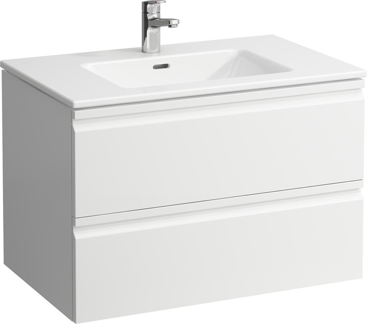 Actual product image Laufen Pro S Set 800, washbasin, 1 tap hole, overflow, incl. vanity unit, 2 drawers, 800x500mm, H861