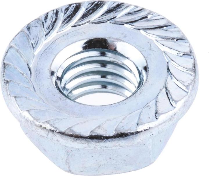 Actual product image RS PRO Flange nuts serrated M6 (M6)