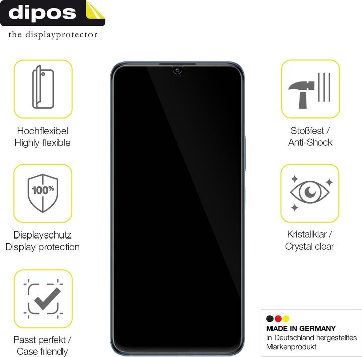 Produktbild Dipos Displayschutzfolie Full-Cover 3D (1 Stück, Vivo iQOO U5)