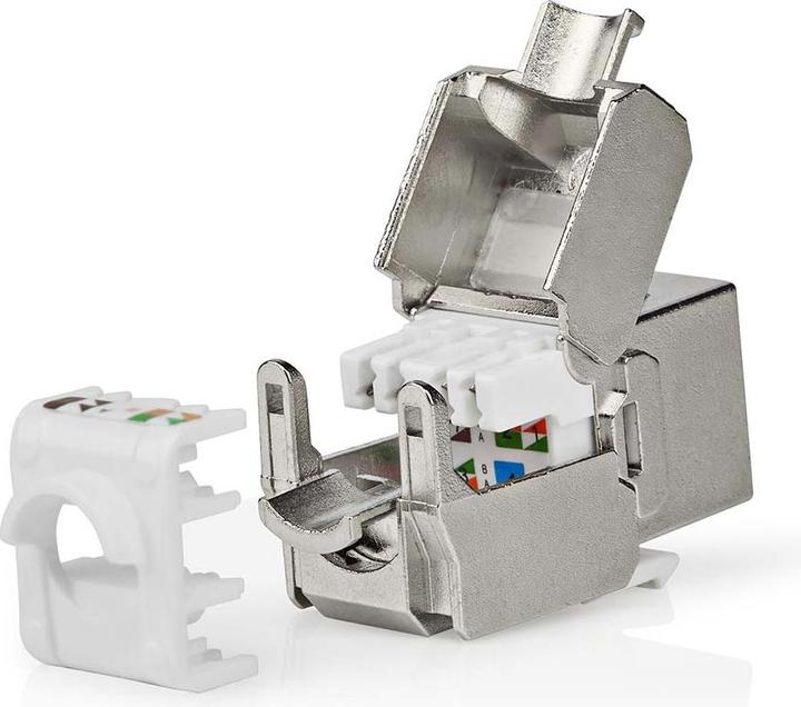 Actual product image Nedis Keystone | CAT7 | RJ45 socket | S/FTP | Metal | Box (Keystone module)