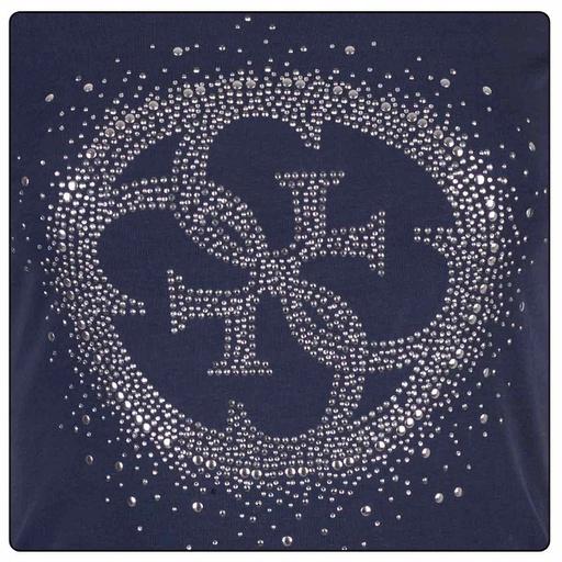 Actual product image Guess Ladies T-Shirt Ss Cn 4G Logo Tee Navy Blue Xs (XS)