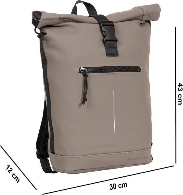 Actual product image New Rebels Mart - New York Rolltop Backpack 16L Taupe (16 l)