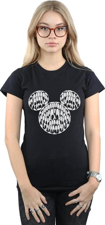 Actual product image Disney Womens/Ladies Mickey Mouse Head Of Eyes Cotton T-Shirt (XXL)