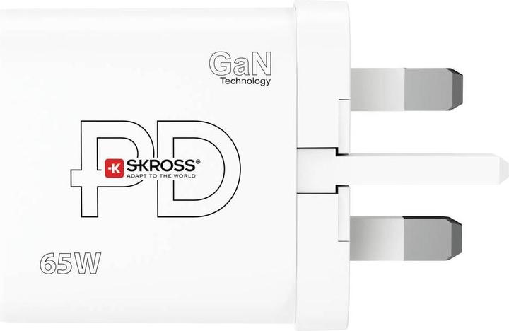 Image du produit Skross Chargeur de puissance 65W GaN UK (65 W, 3 ports)