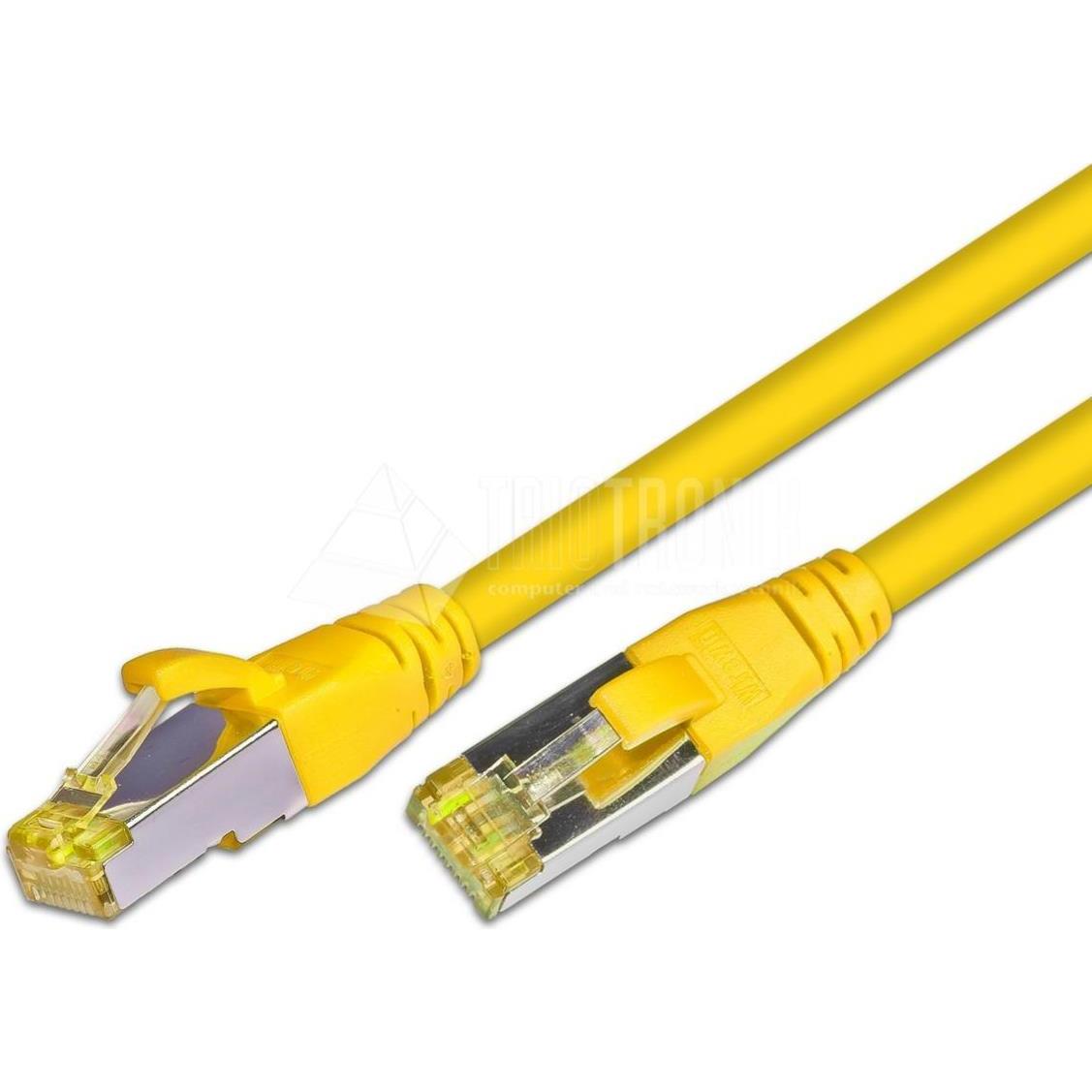 Wirewin Patchkabel: S/FTP, 10m, gelb (S/FTP, CAT6a, 10 m), Netzwerkkabel