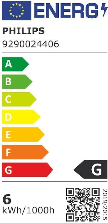 Energy Label Philips Hue White Luster BT (E14, 5.70 W, 470 lm, 1 x, G)