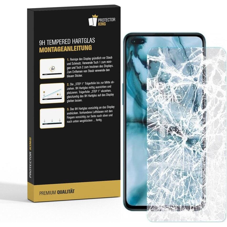 Thumbnail - Protectorking 1x echtes Tempered 9H Panzerhartglas 3D KLAR (1 Stück, OnePlus Nord), Smartphone Schutzfolie