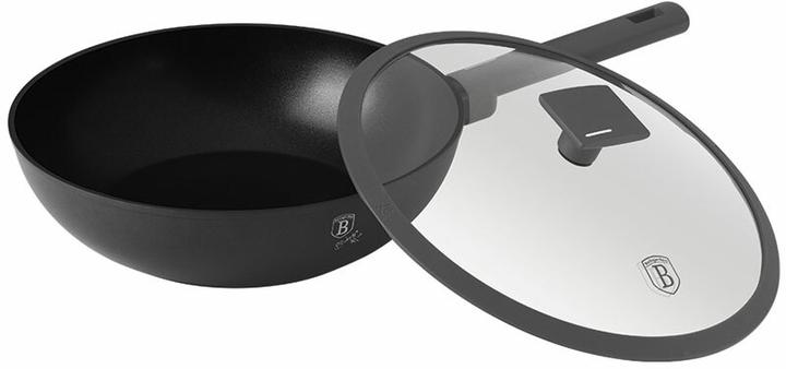Image du produit BerlingerHaus Haus Wok Bratpfanne Ø 28 cm mit Deckel Anthracite Collection (28 cm, Poêle à frire, Aluminium)