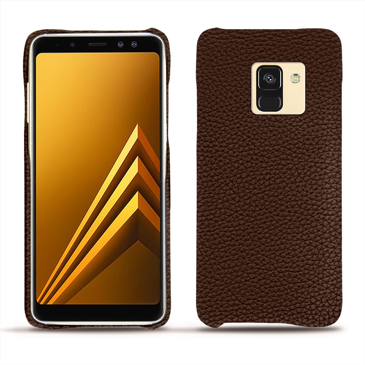 Noreve Lederschutzhülle (Samsung Galaxy A8 (2018)), Smartphone Hülle, Braun