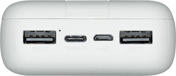 Actual product image Rivacase VA2081 power bank Lithium Polymer (LiPo) White (20000 mAh, 10 W, 74 Wh)