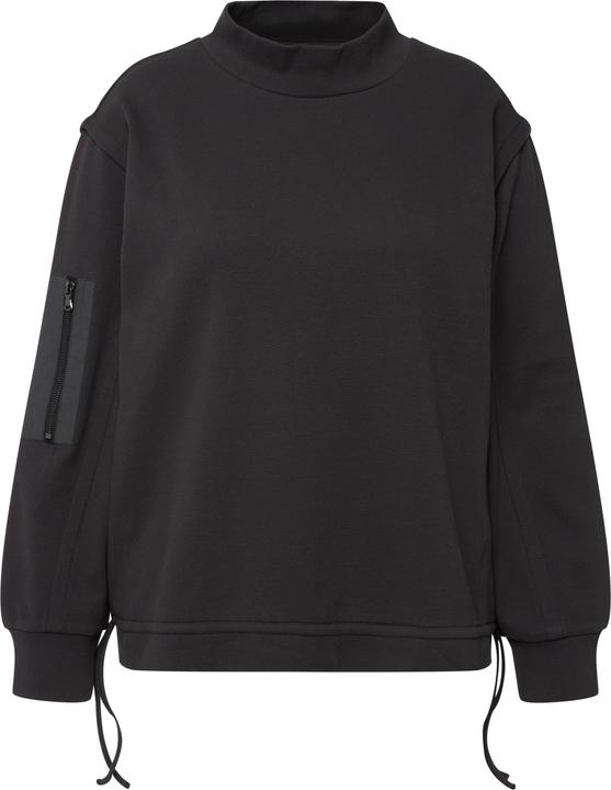 Produktbild Ulla Popken Sweatshirt, Rippstruktur, Saumband, Stehkragen, Langarm (46, 48)