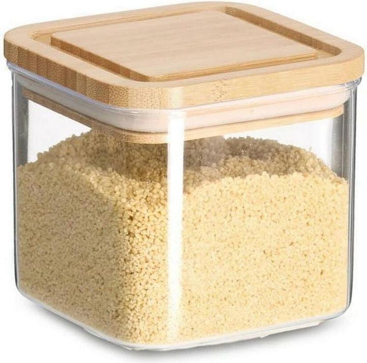 Actual product image Zeller Present Storage jar w. bamboo lid, 1900 ml, plastic (1.90 l)