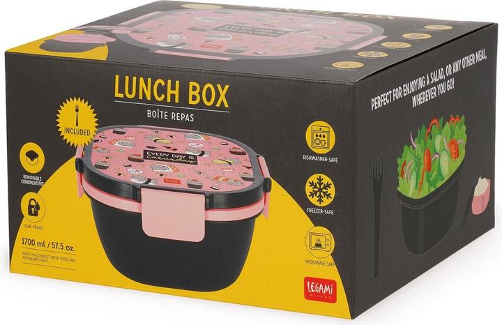 Produktbild Legami Lunchbox mit Tablett & Gewürzbehälter (1700 ml)