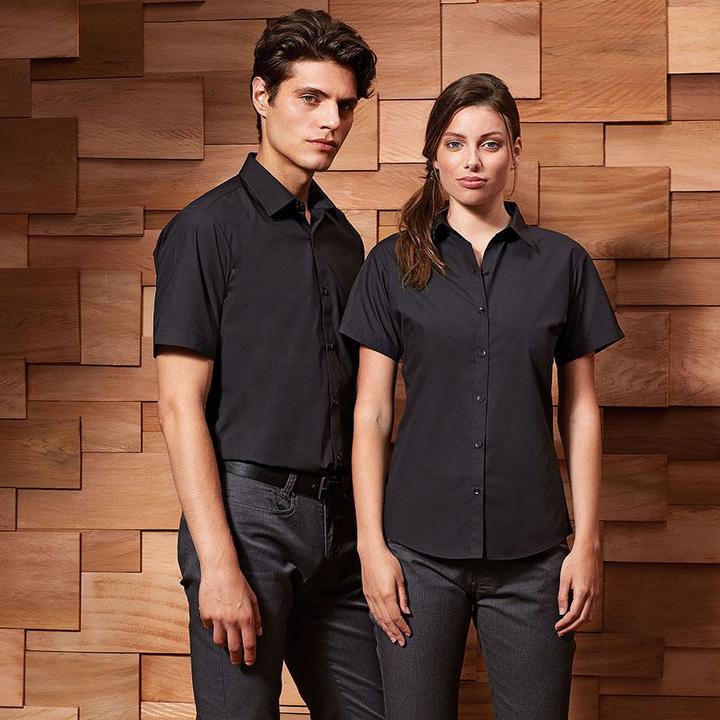 Image du produit Premier PopelineBlouse Chemise de travail manches courtes (46)