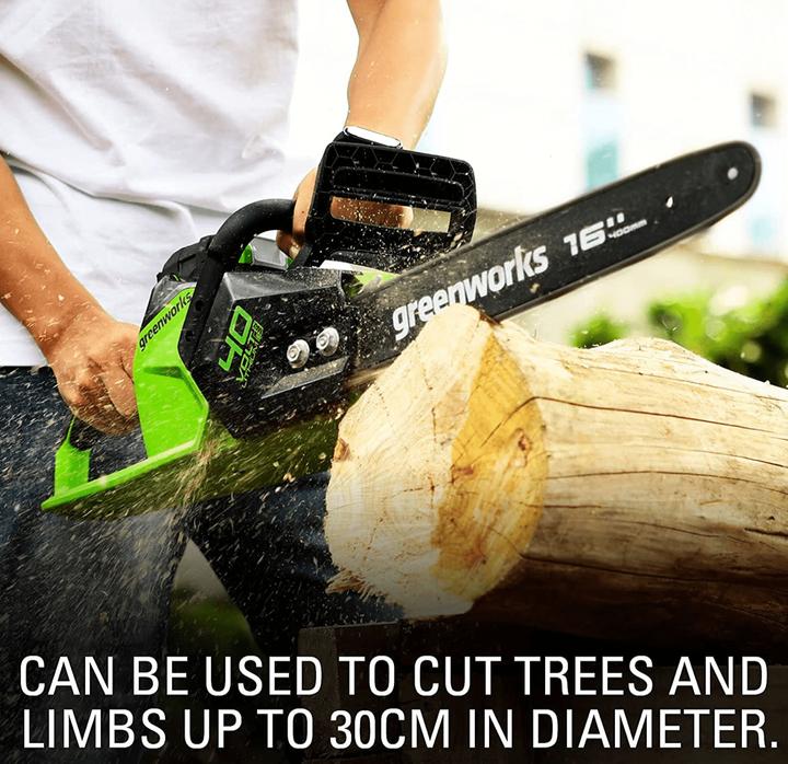 Actual product image Greenworks Piła łańcuchowa GD40CS18 40 V 40 cm (Battery chain saw)