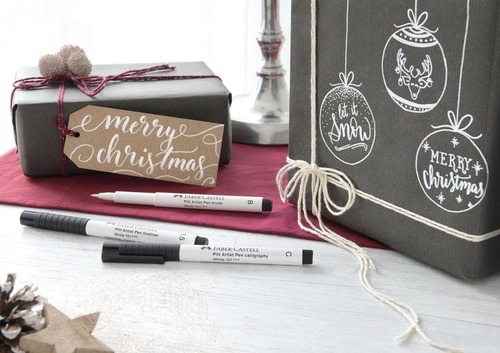 Produktbild Faber-Castell Pitt Artist Pen Calligraphy (White, 1 x)
