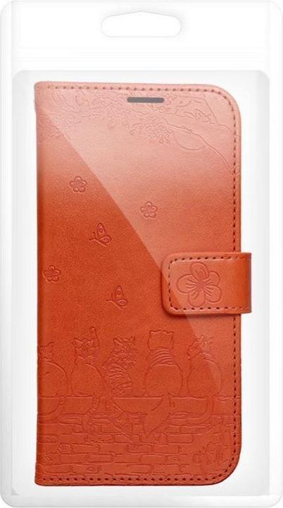 Produktbild OEM Back panel cover MEZZO Book case for IPHONE 17 PRO MAX cats brown (Apple iPhone 17 Pro Max)