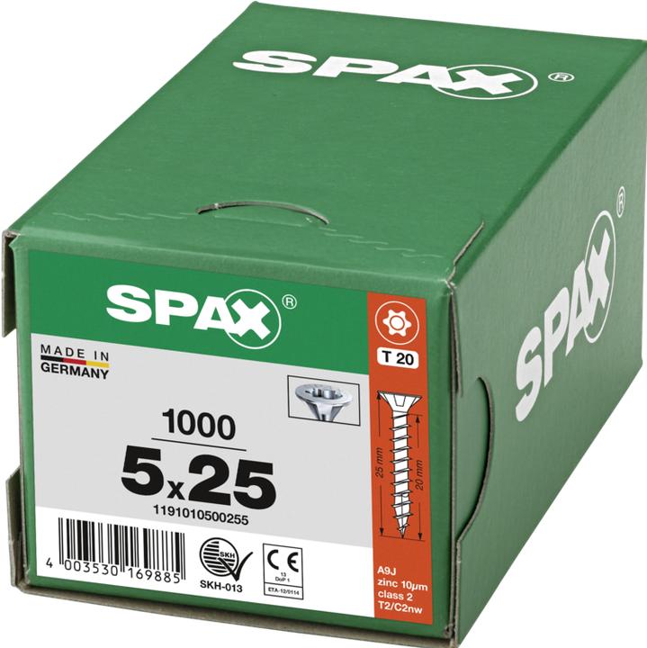 Produktbild Spax Spanplattenschrauben (1000 Schrauben pro Stück)