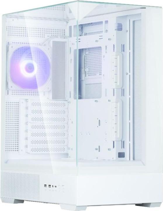 Actual product image Zalman Boitier Moyen Tour ATX P40 Prism RGB avec panneaux vitrés (Blanc) (Mini-ITX, ATX)