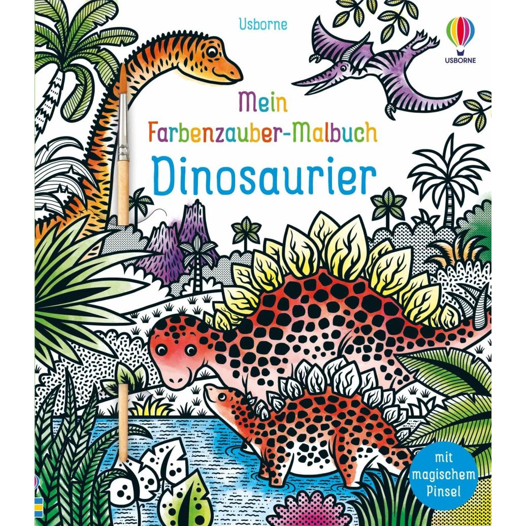 Usborne Publishing Mein Farbenzauber-Malbuch: Dinosaurier
