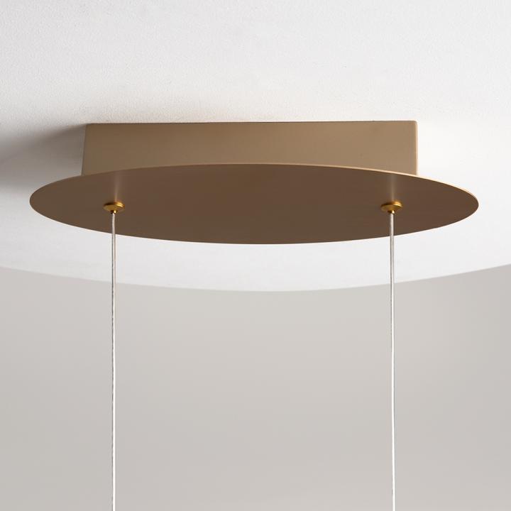 Actual product image Maytoni Curve LED pendant light, pendant light 42W gold colour 85Ra neutral white (2800 lm)