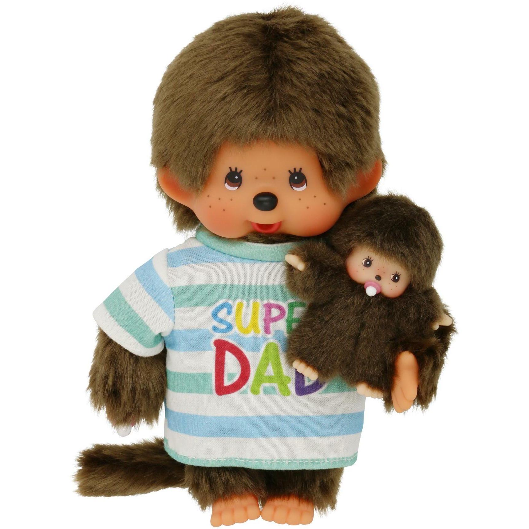 Magni Monchhichi Papa mit Kind 20cm (20 cm)