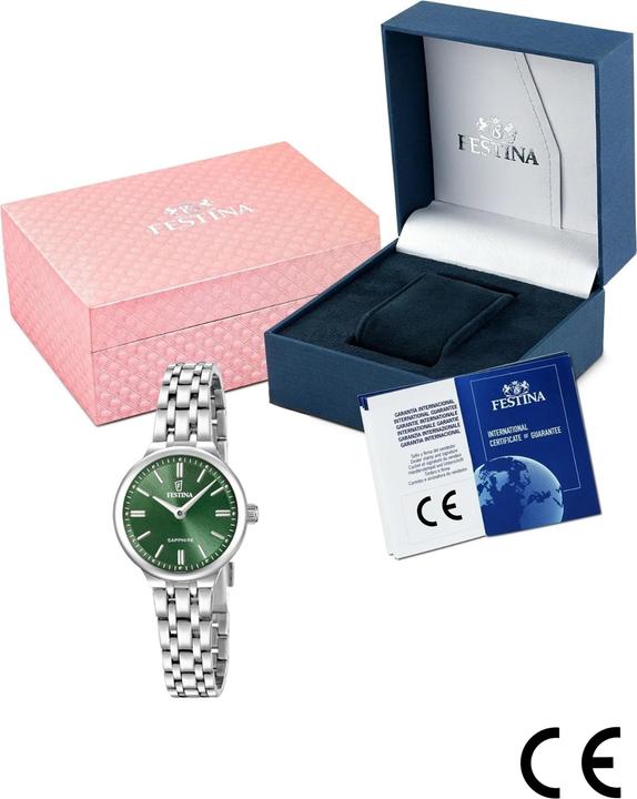 Produktbild Festina Mademoiselle Vert Uhr, Edelstahlarmband, Damen (Analoguhr, 26 mm)