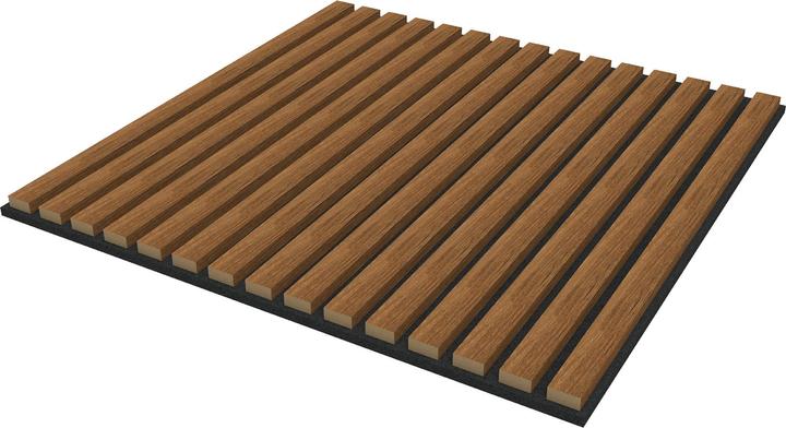 Produktbild neu.holz Akustik-Wandpaneel 16er Set Vang 60x60 cm Teakoptik ()
