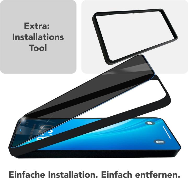 Produktbild Nalia AntiSpyX - Privacy Schutzglas mit Schablone - Full Screen Anti-Spy Protector (1 Stk., Samsung Galaxy S25)