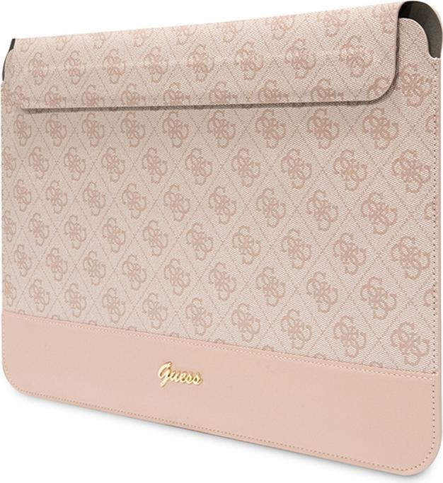 Productafbeelding Guess tas voor laptop 14" GUCS14PS4SGW roze Comp Sleeve U 4G Stripe Metalen Logo (14")
