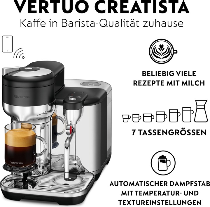 Actual product image Sage Nespresso Vertuo Creatista (NESPRESSO Vertuo, CH plug)