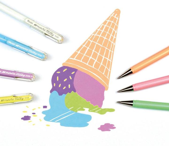 Produktbild Pentel Hybrid Gel Milky (Violett, 1 x)