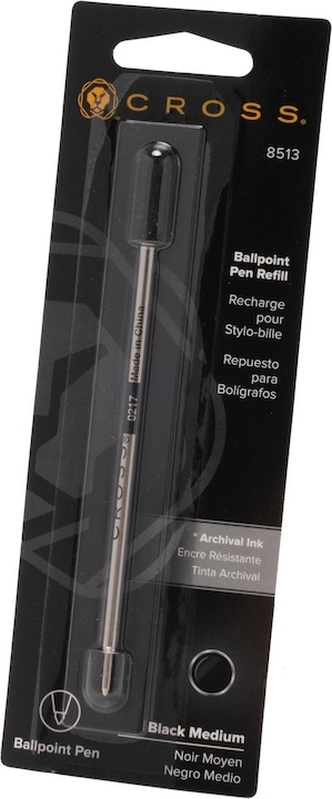 Cross Replacement cartridges Ballpoint pen (Refill, Black, 0.50 mm)