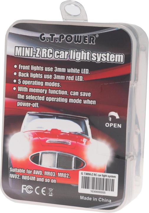 Actual product image G.T. Power Mini-Z RC Car LED