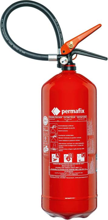 Permafix Extincteur à poudre PS6-HJ (A, B, C)