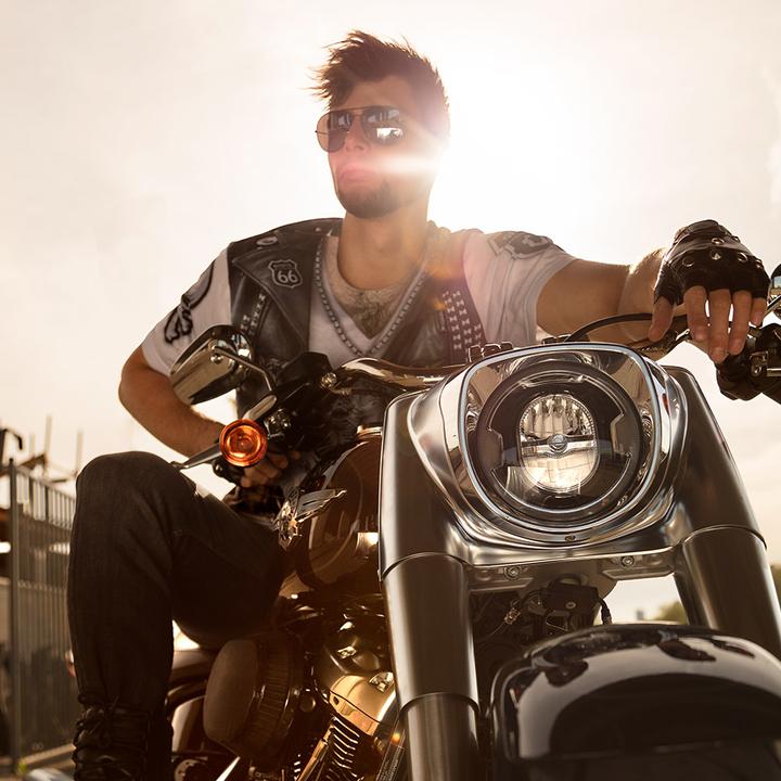 Produktbild Rubies Biker/punk Handschuhe : Fingerlos Mit Nieten