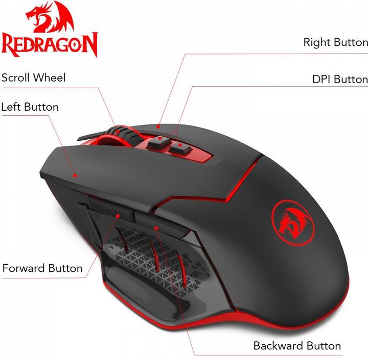 Actual product image Redragon M690 (Wireless)