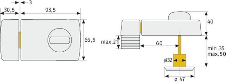 Produktbild Abus 2110 S CL/DFNLI