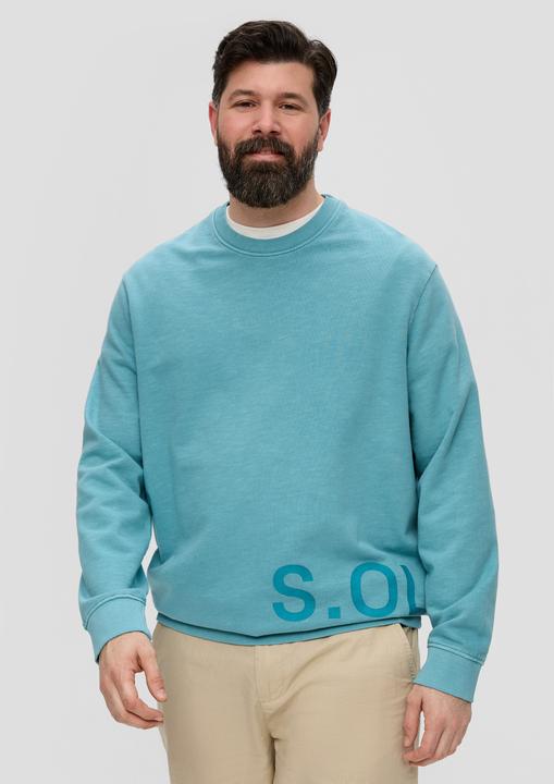 Produktbild s.Oliver Sweatshirt Baumwoll-Sweatshirt mit Logo-Print (5XL)