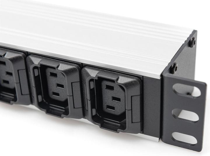 Actual product image Digitus Socket Strip with Aluminum Profile, 10-way, 2 m cable IEC C20 plug