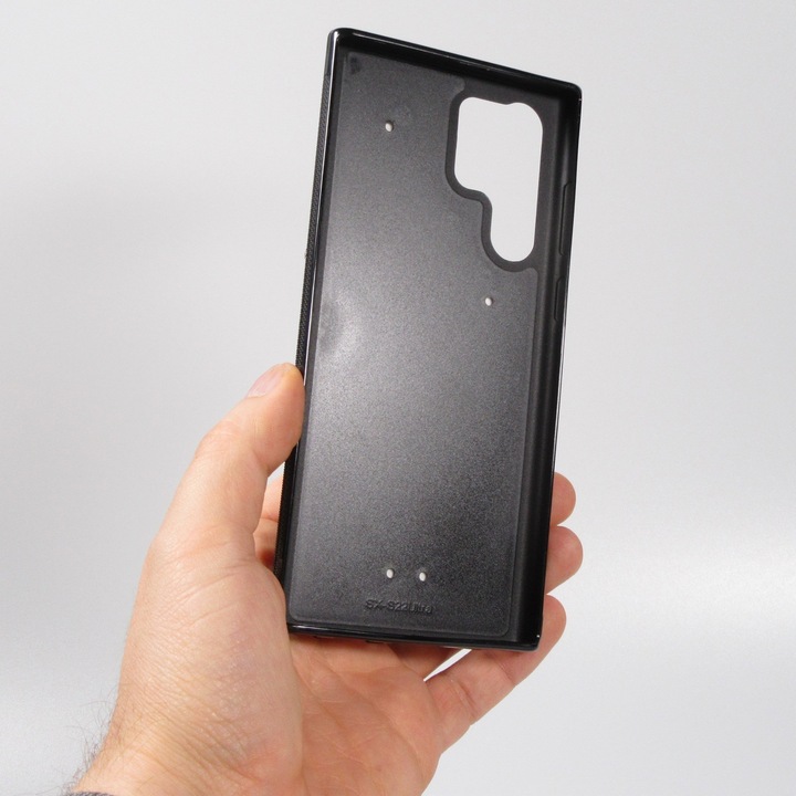 Image du produit PhoneLook Coque Silicone rigide noir Qsafoda 1 (Samsung Galaxy S22 Ultra)