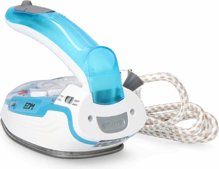 Produktbild EDM Bügeleisen 07305 Blau Weiss 1100 W Unterwegs (1100 W)