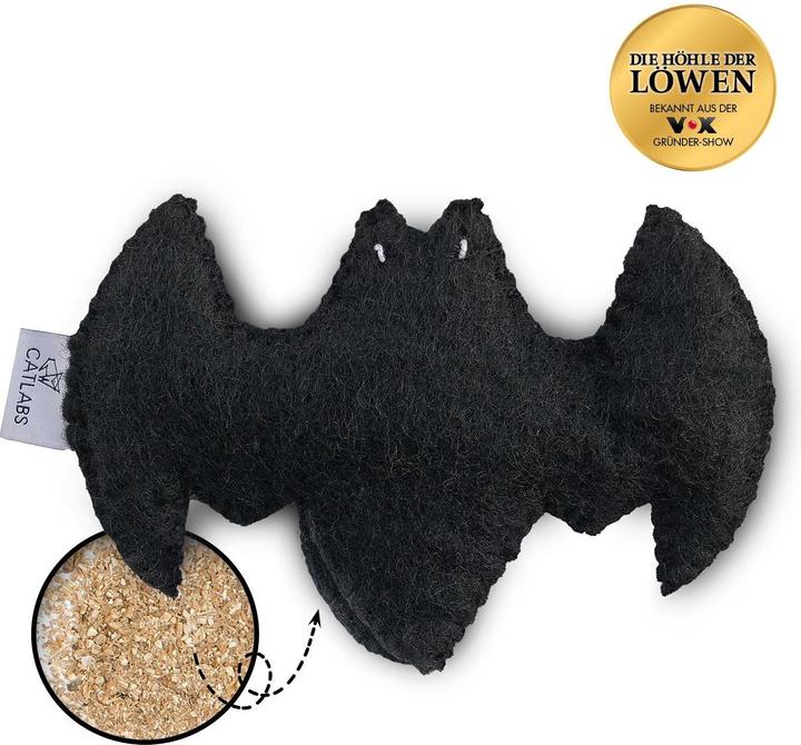 Immagine prodotto Catlabs Giocattolo per gatti Catman con radice di valeriana, fatto a mano (Palla giocattolo per gatti)