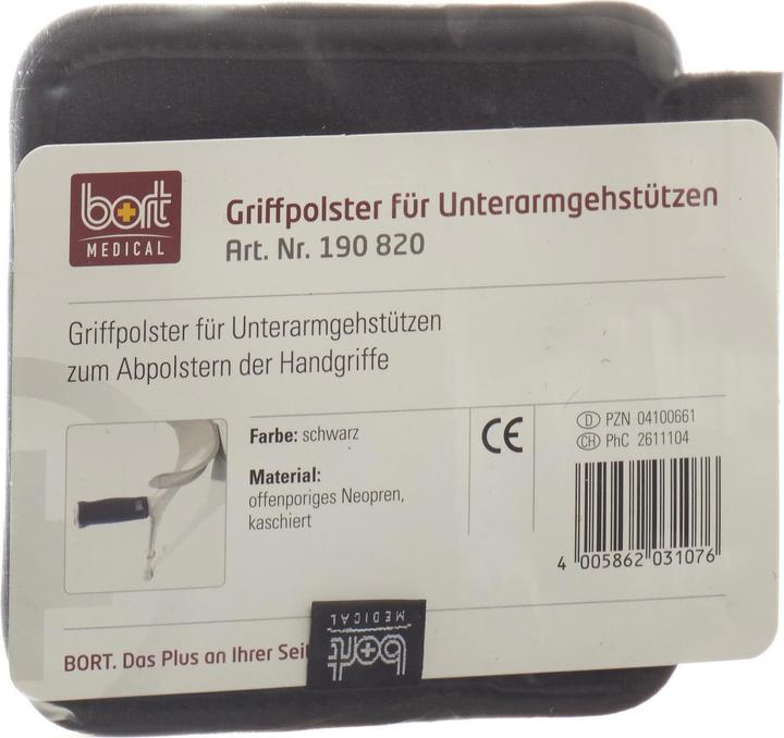 Bort Medical Griffpolster Velour schwarz