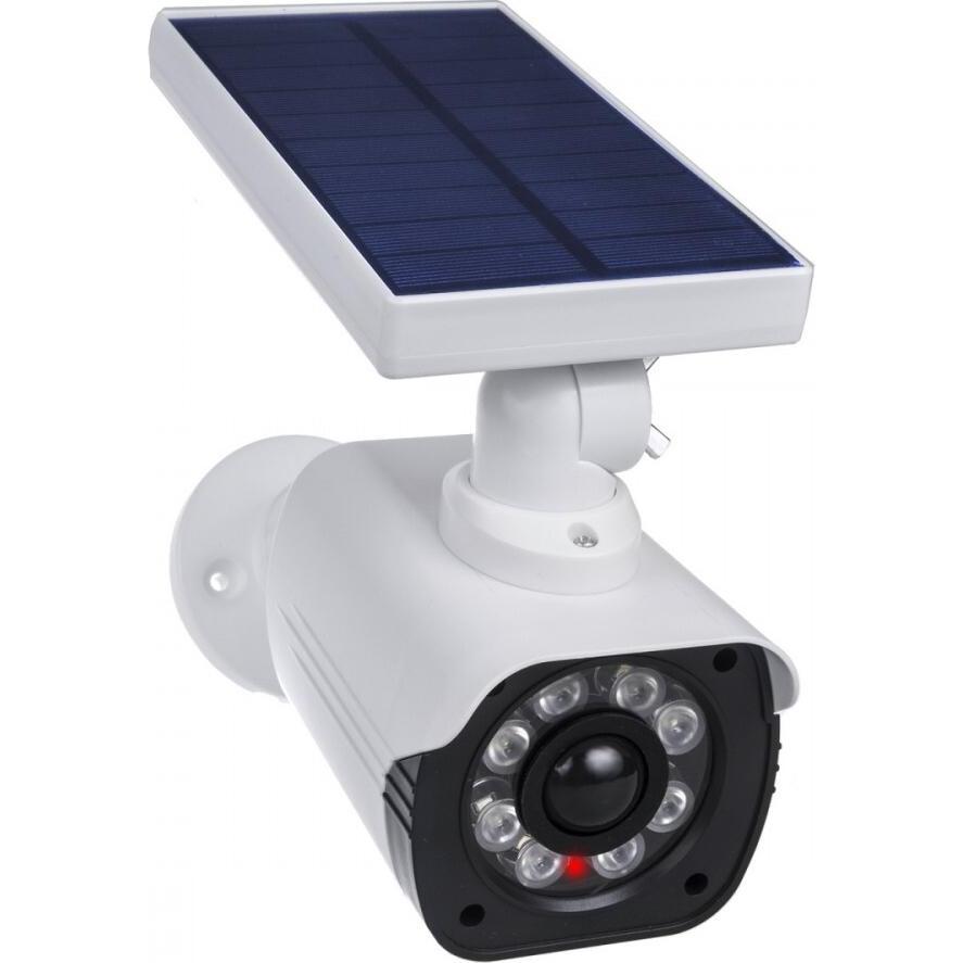 Comm-Tec Lampada SOL1800S solarna, migająca dioda, czujnik ruchu, oświetlenie LED, Telecamera di rete, Bianco