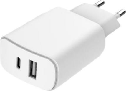 Produktbild Bigben ECO Dual Home Charger USB-A/-C 37W white (37 W, 2 Ports)